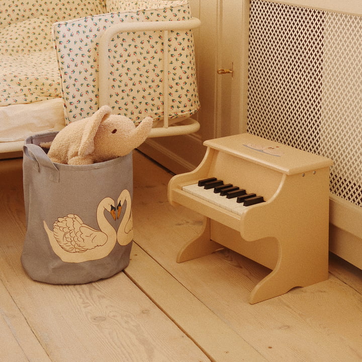 Children's piano, swan from Konges Sløjd