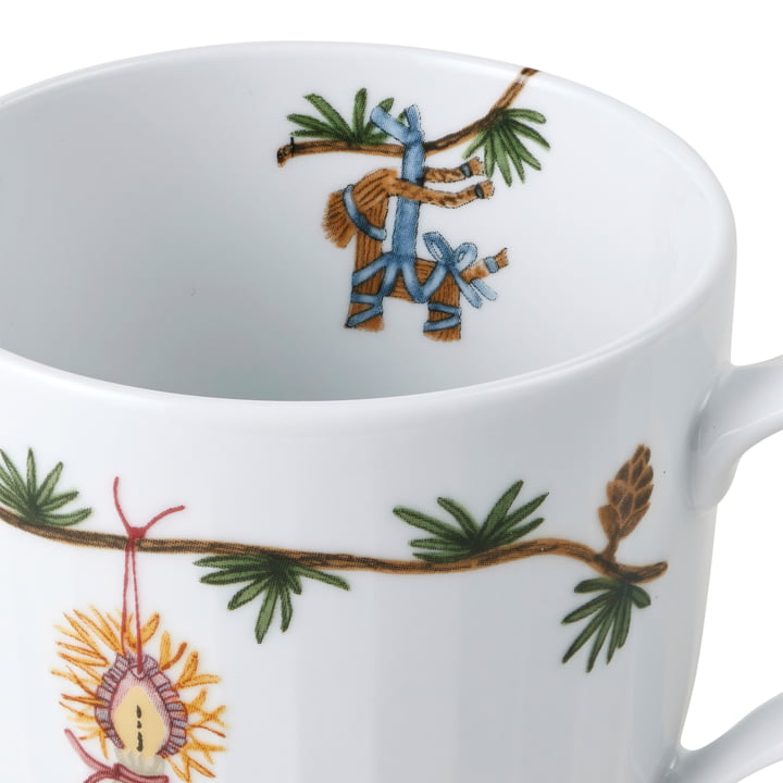 Hammershøi Christmas 2024 mug with handle, 33 cl, white from Kähler Design