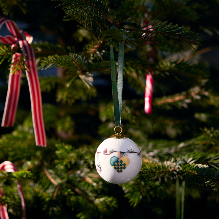 Kähler Design - Hammershøi Christmas 2024 Christmas tree bauble, Ø 6 cm, white