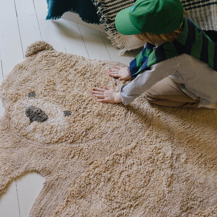 Animal children's rug bear from Lorena Canals