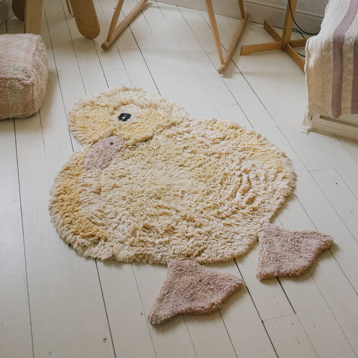 Animal children's rug duck from Lorena Canals