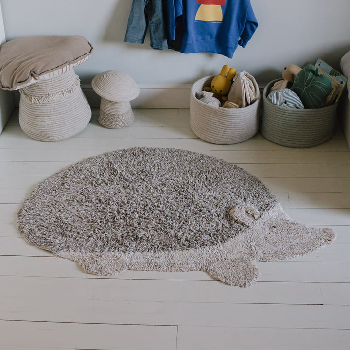 Animal children's rug hedgehog from Lorena Canals