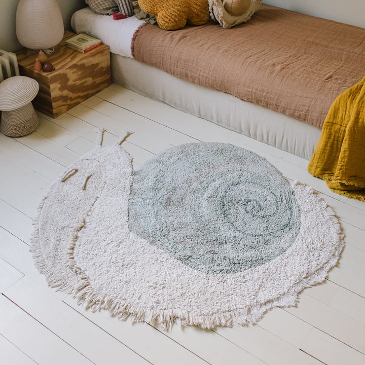 Animal children's rug snail from Lorena Canals