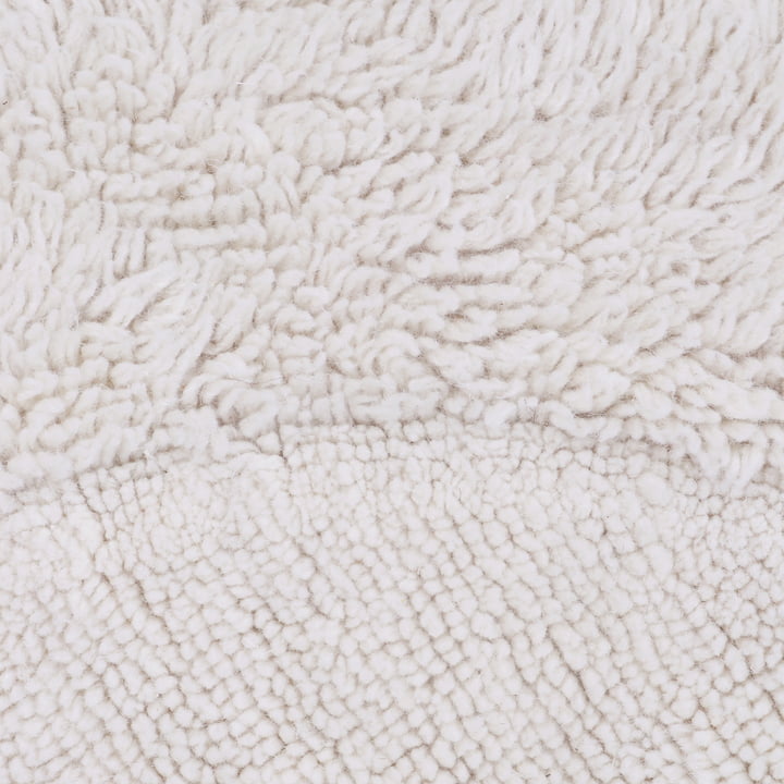 Arctic Circle wool rug from Lorena Canals in sheep white