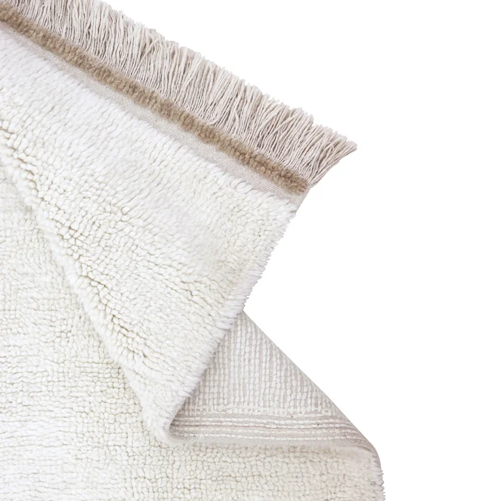 Steppe wool rug from Lorena Canals in sheep white