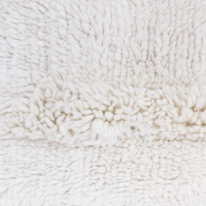 Wool rug Tundra from Lorena Canals in sheep white