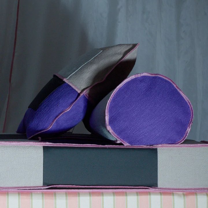 Cushion, 40 x 40 cm, smokey quartz from Juslin Maunula