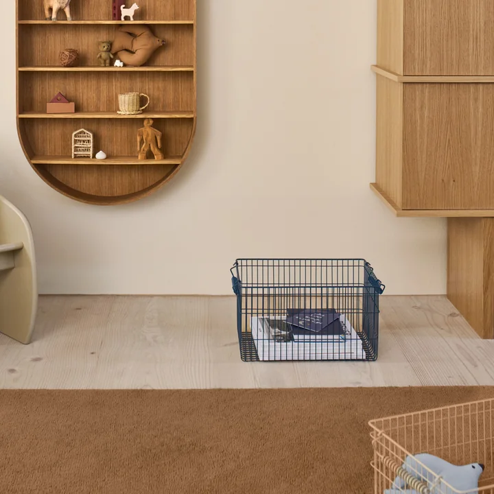 Ferm Living - Cala Stackable baskets, dark blue