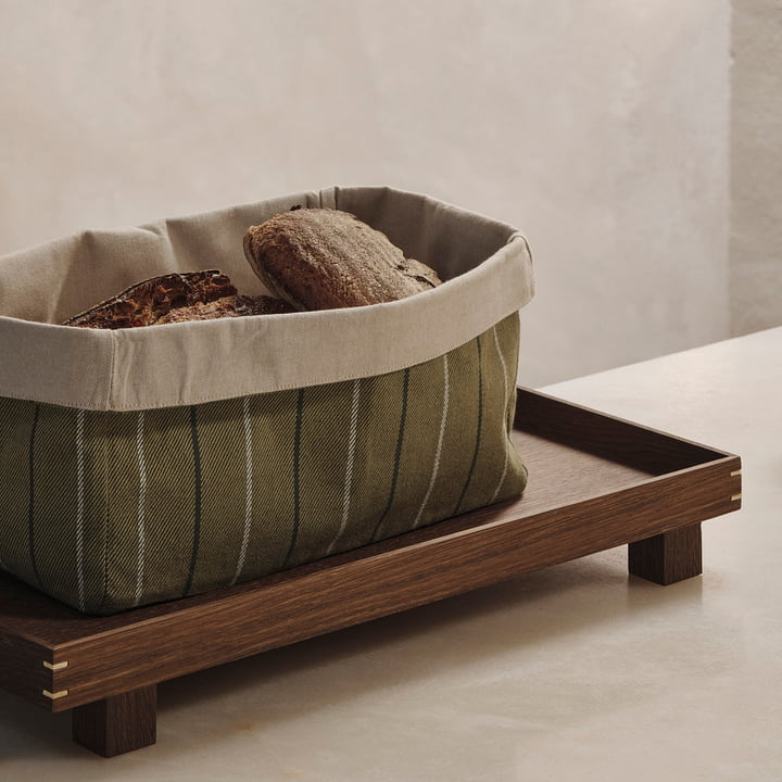 ferm Living - Ito kitchen basket, 18 x 30 cm, natural / seaweed