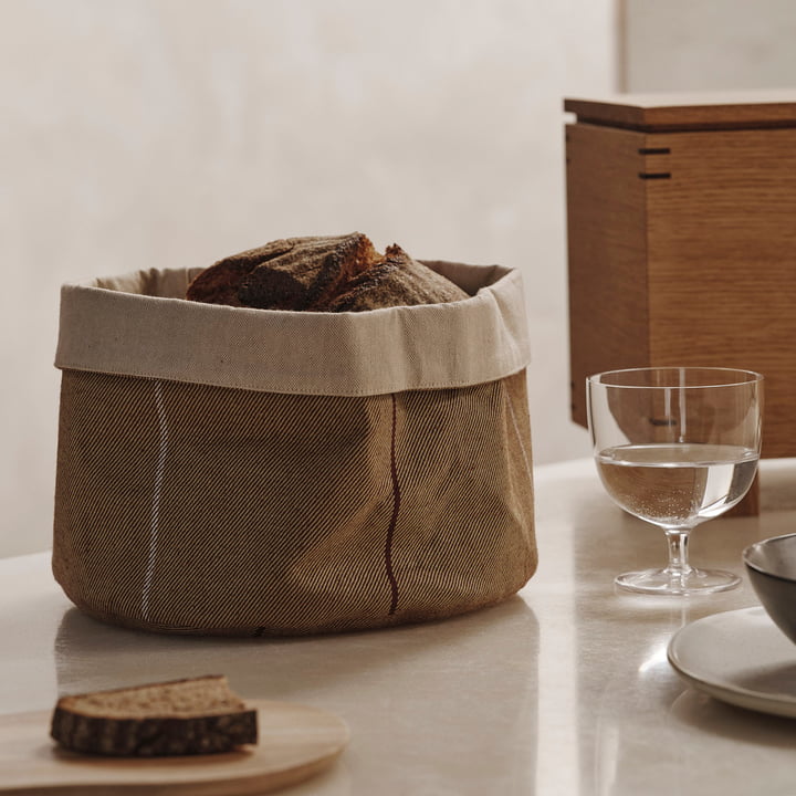 ferm Living - Ito kitchen basket, Ø 23 cm, natural / seaweed