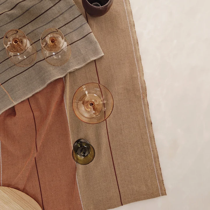 Ferm Living - Ito tea towel, hazel / oat (set of 2)