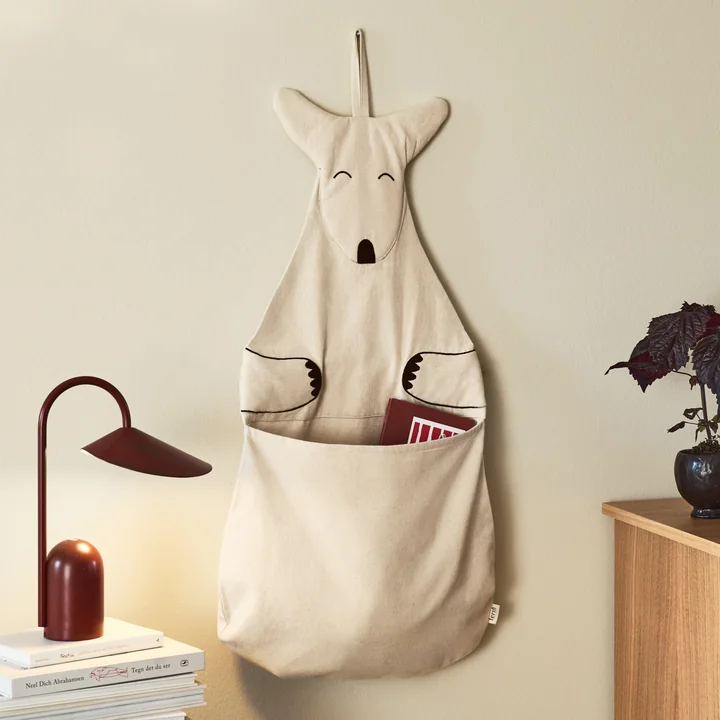 Ferm Living - Kangaroo wall storage, uncolored