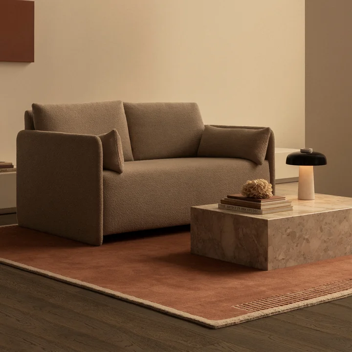 Duomo rug, terracotta red by Audo