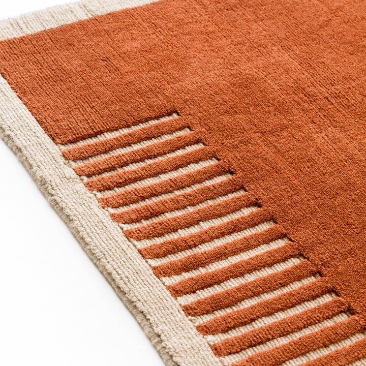 Duomo rug, terracotta red by Audo