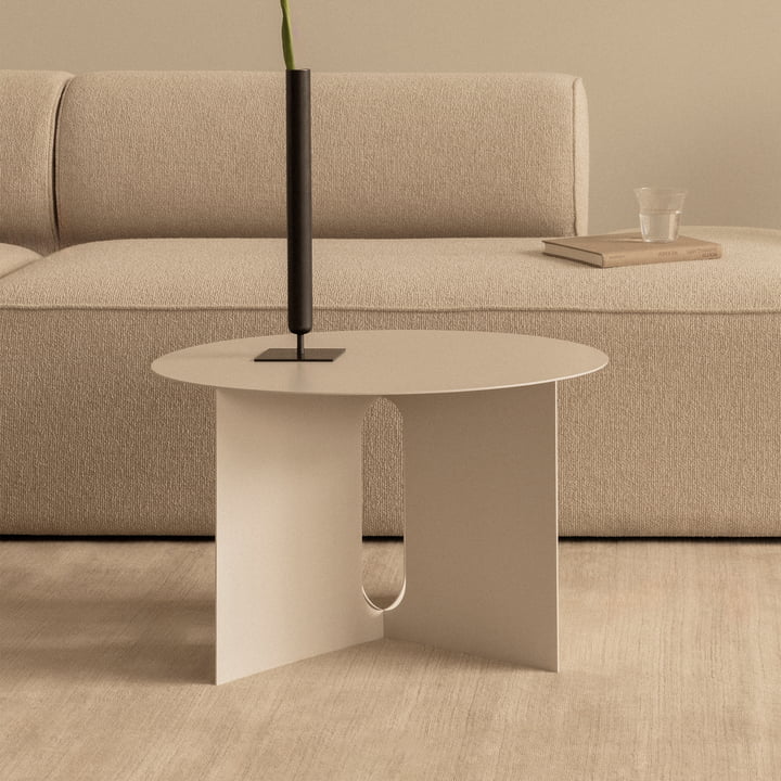 Audo - Androgyne Base side table, Ø 63 cm, ivory