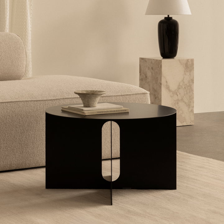 Audo - Androgyne Base side table, Ø 63 cm, black