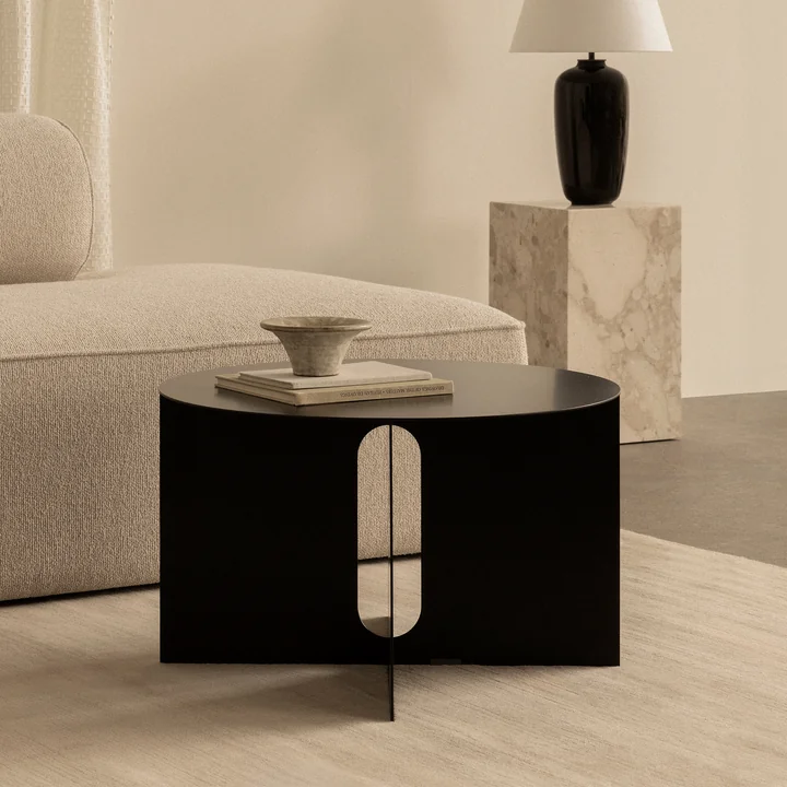 Audo - Androgyne Base side table, Ø 63 cm, black