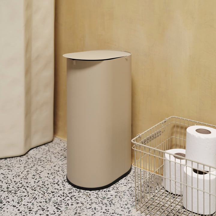 ferm Living - Enkel Waste garbage can, S, cashmere