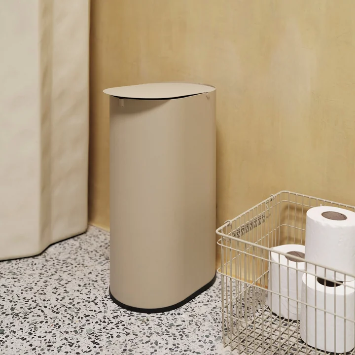 Ferm Living - Enkel Waste garbage can, S, cashmere