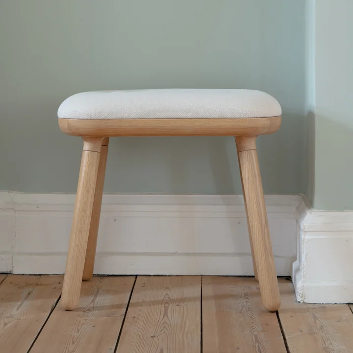 Umage - Paff stool, h 46.5 cm, oak / white sands