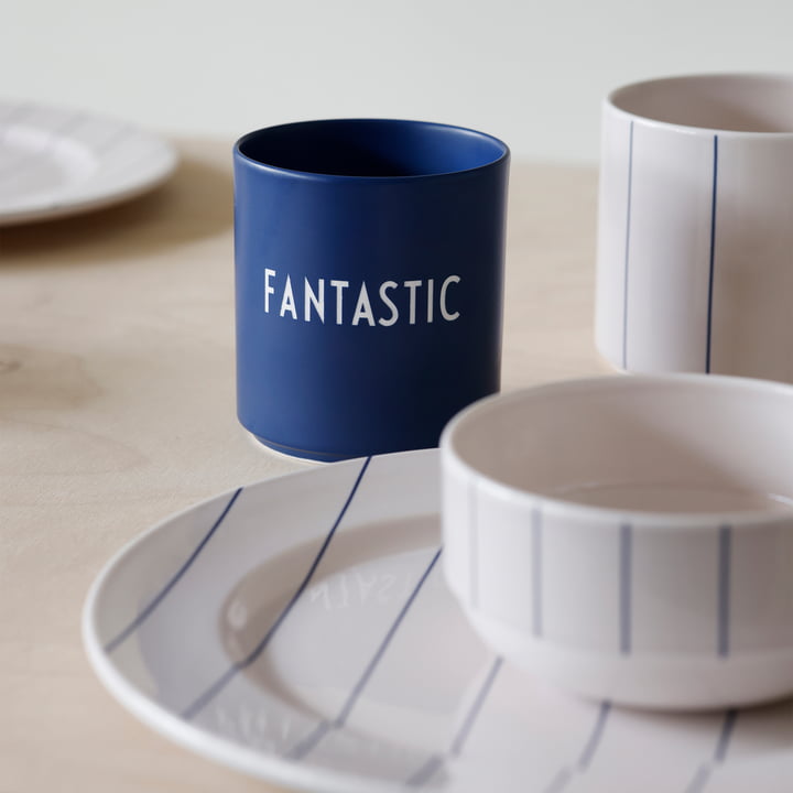 Design Letters - AJ Favourite Porcelain mug, Fantastic / midnight blue