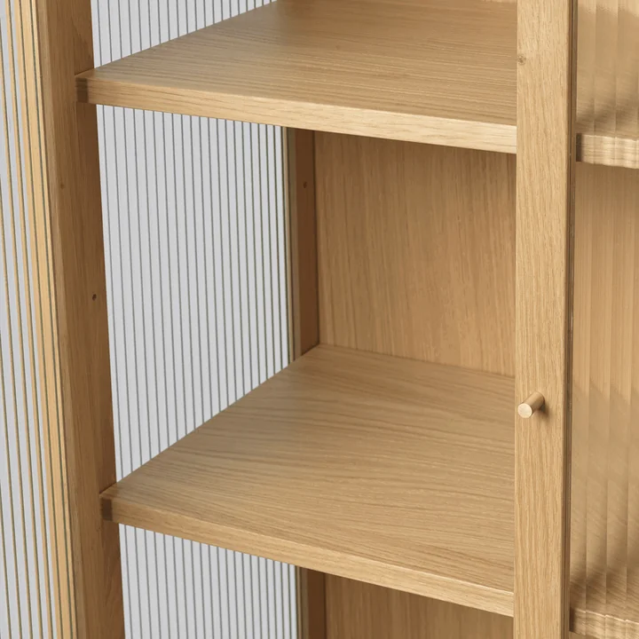 Ferm Living - Reed Display cabinet, natural oak