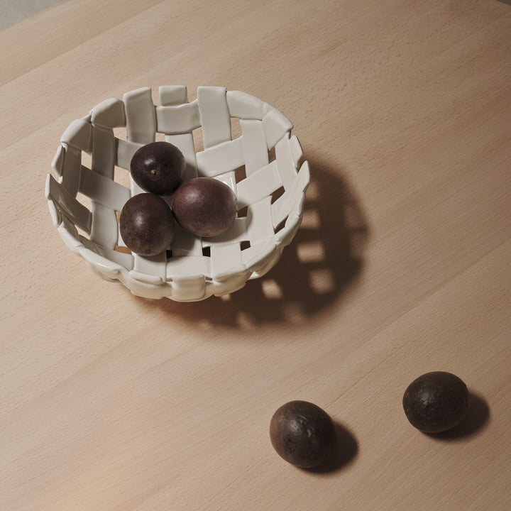 ferm Living - Plait bowl, off-white