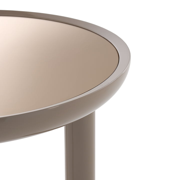 Kartell - K-Top side table, H 50 cm / Ø 60 cm, bronze mirror / dove gray