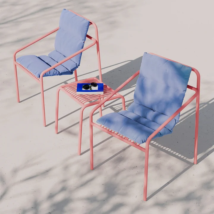 OUT Objekte unserer Tage - Ivy Outdoor seat and backrest cushion, sky blue