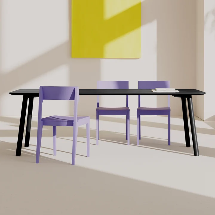 OUT Objekte unserer Tage - Meyer Color Table, black lacquered ash