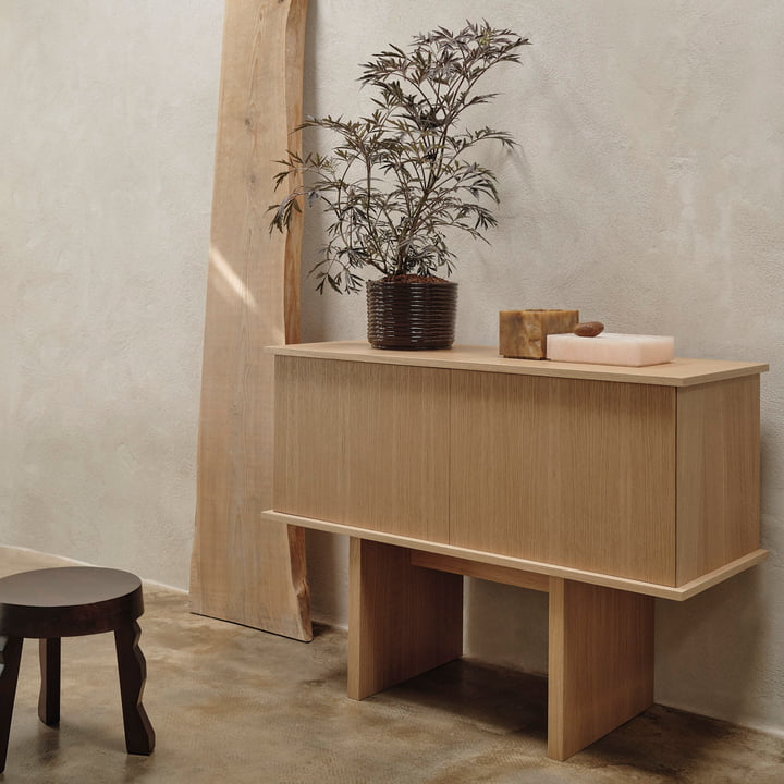 ferm Living - Stilt Single Sideboard, natural oak