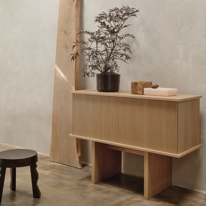 Ferm Living - Stilt Single Sideboard, natural oak