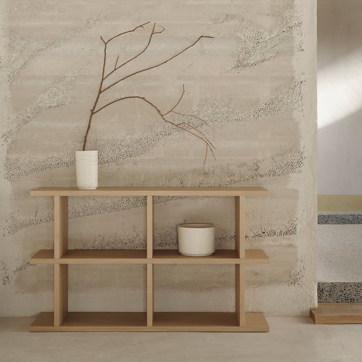 ferm Living - Kona bookcase 2 x 2, 72 x 122.5 cm, natural oak