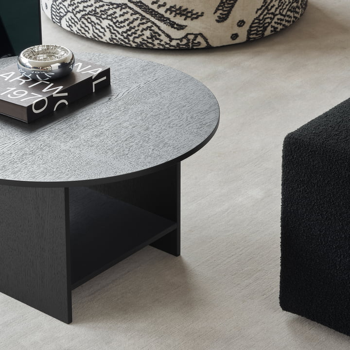 e15 - Heiji side table M, jet black