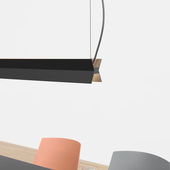 e15 - LT07 Span LED pendant light 240 cm, black