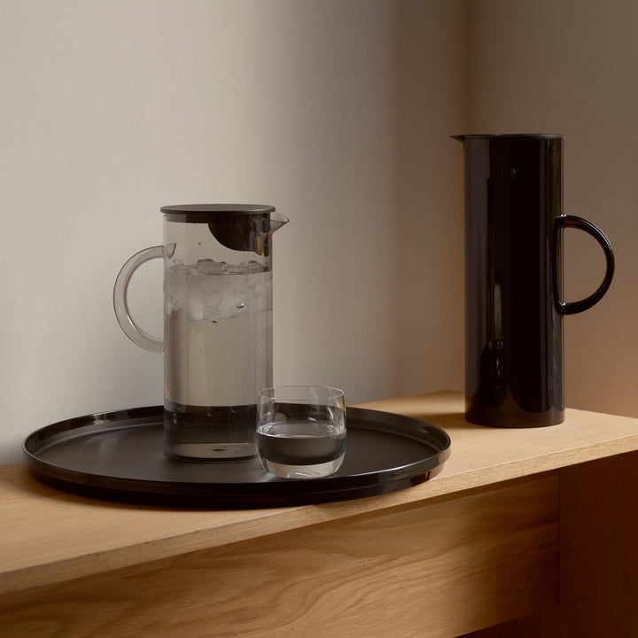 Stelton - EM77 jug with lid, smoke