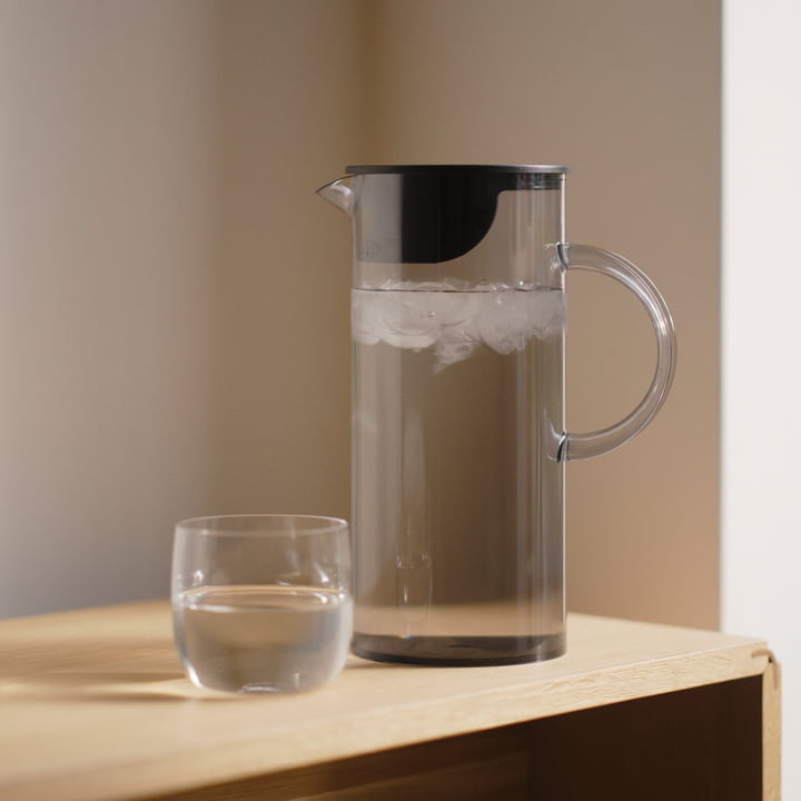 Stelton - EM77 jug with lid, smoke