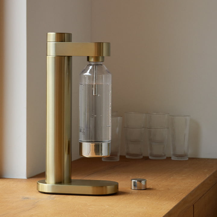 Stelton - Brus Water bubbler, brushed brass