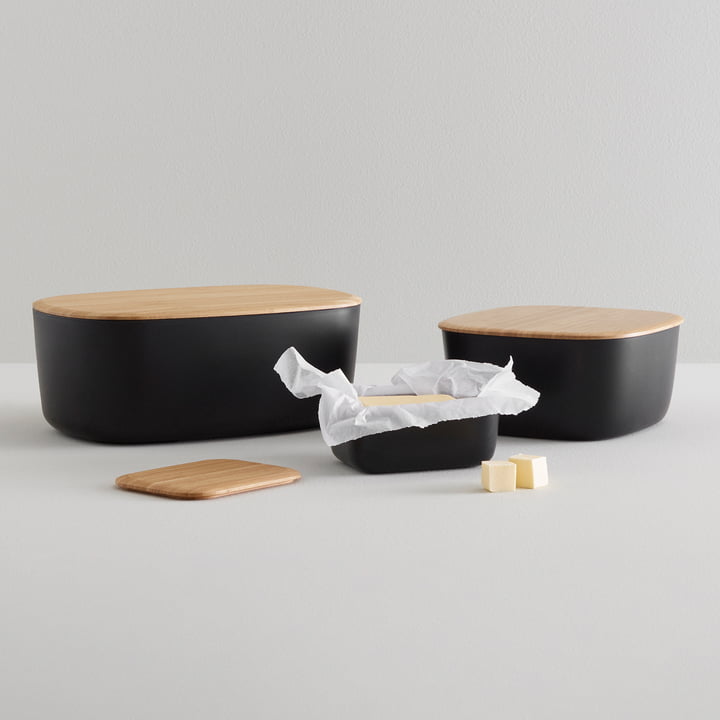 Rig-Tig by Stelton - Box-It Bread bin L, black