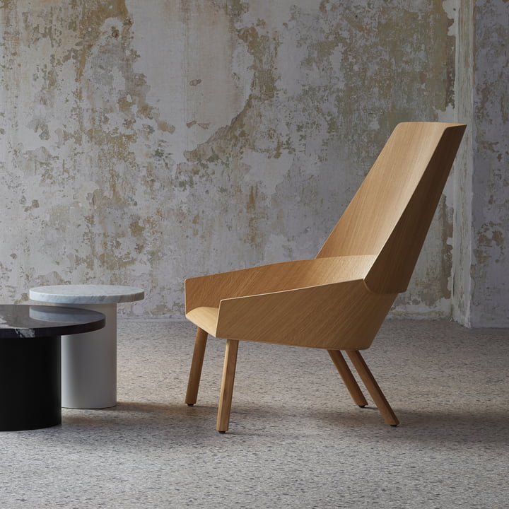 e15 - EC03 Eugene armchair, clear lacquered oak