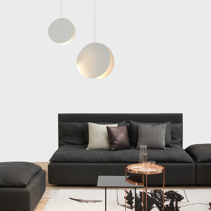 e15 - LT05 North pendant light, powder-coated steel, signal white