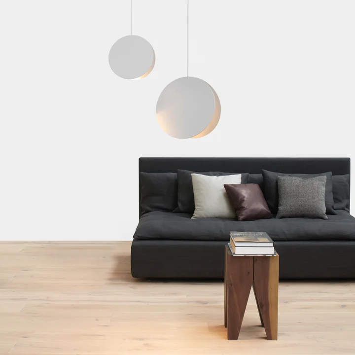 e15 - LT05 North pendant light, powder-coated steel, signal white