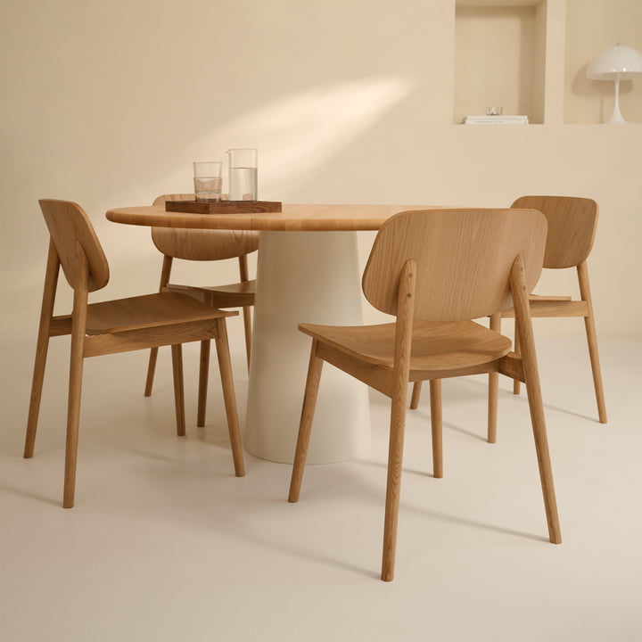 Studio Zondag - Baas Dining Chair Solid and Veneer, oiled oak