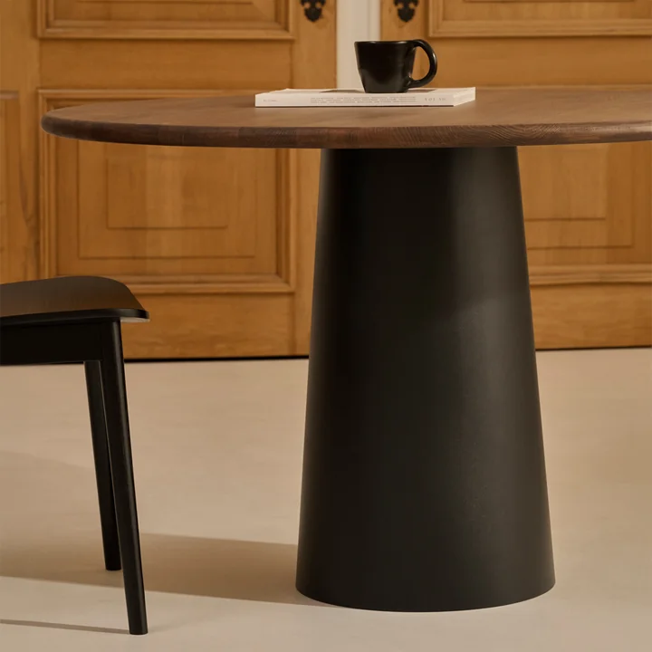 Studio Zondag - Circle of Calm dining table, smoked beech / black