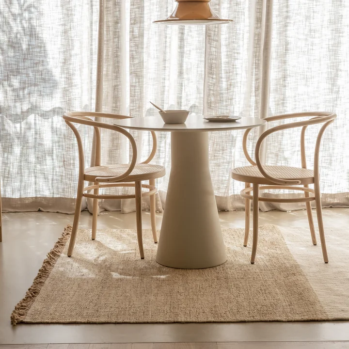 nanimarquina - Tres Stripes Vegetal rug, 170 x 240 cm, brown (Exclusive Edition)