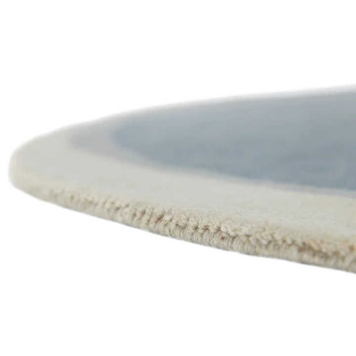 nanimarquina - Layers rug, Ø 120 cm, blue / green (Exclusive Edition)
