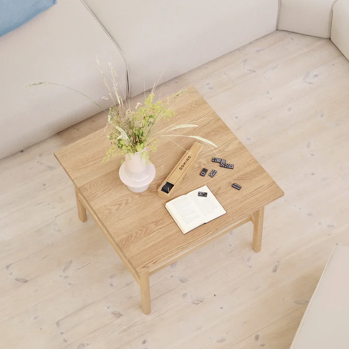 FDB Møbler - D33 Coffee table, 80 x 80 cm, oiled oak