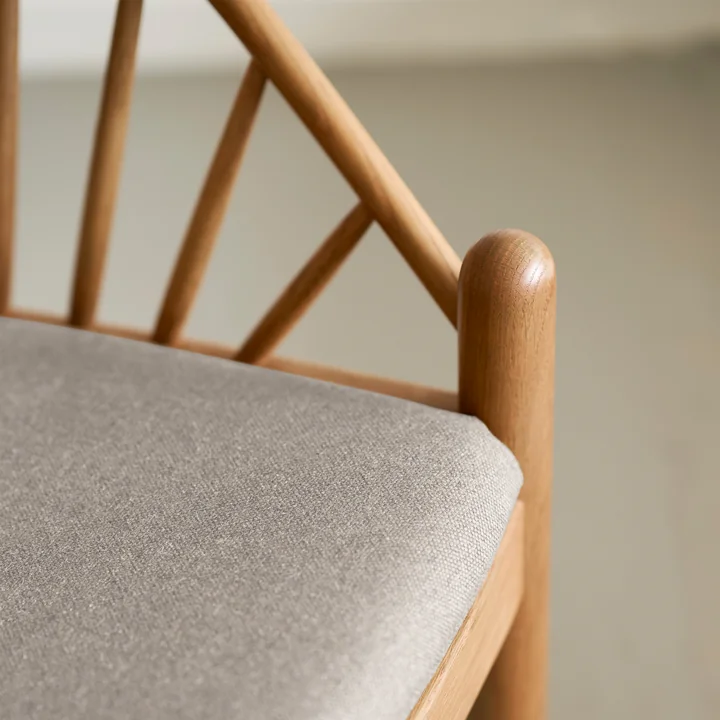 FDB Møbler - J166 Jørna armchair, smoked oiled frame