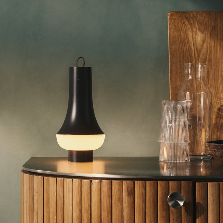 Louis Poulsen - Tomoshi Portable Rechargeable LED table lamp, dark brown