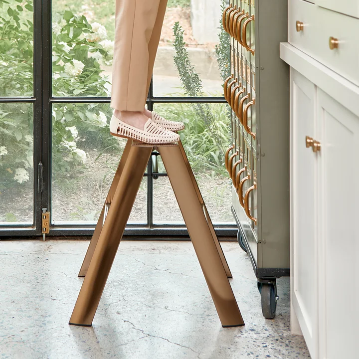 Metaphys - Premium Lucano 2 Step Stool ladder, bronze